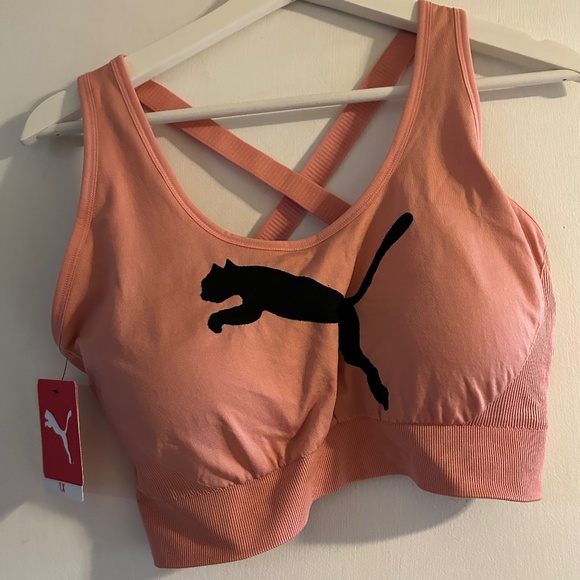 Puma woman seamless bras 1X pink NET - Picture 1 of 3